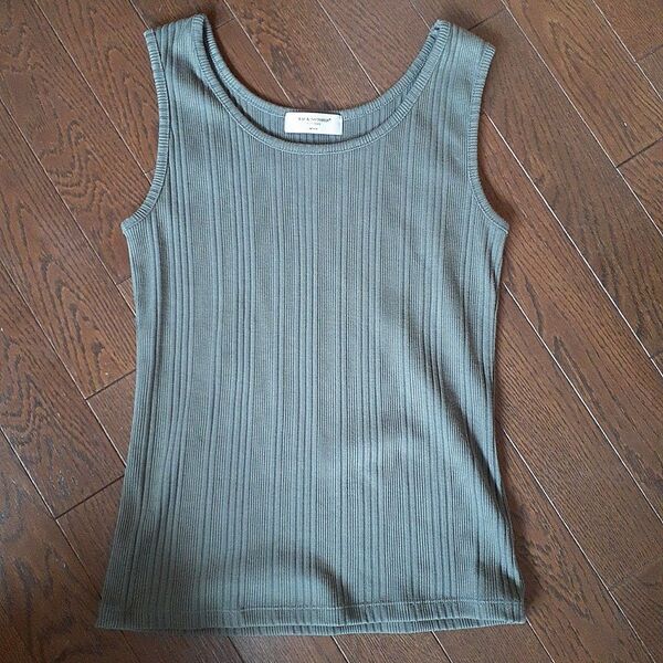 BACK NUMBER タンクトップ カーキ