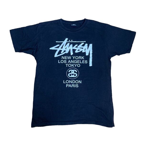 Stussy ステューシー 00s tee y2k ワールドツアー 14