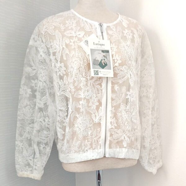未使用 Lutique レース生地ジャケット(M)