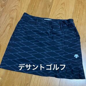 デサントゴルフ レディースゴルフ ストレッチスカート サイズS 総柄