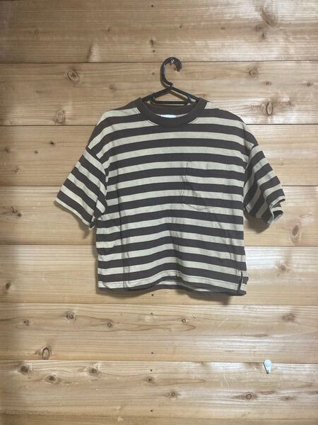 GU 半袖Tシャツ ボーダー Tシャツ