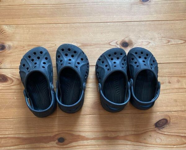 クロックス サンダル キッズベビー crocs 2点セット 4/5、6/7