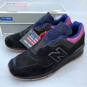 展開店舗限定 USA製 NEW BALANCE M997CSS “BLACK MAGNET” US9D 27cm スエード アメリカ米国製 ブラック×ネイビー×パープル×レッド