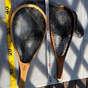 値下げ 渓流ネット HIGHLBNDERラバーネット 木製 &CAMP BELL木製ネットセット 源流 ヤマメ イワナ
