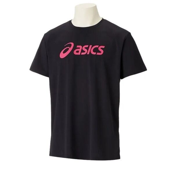 asics☆ドライアシックスロゴ半袖シャツ M