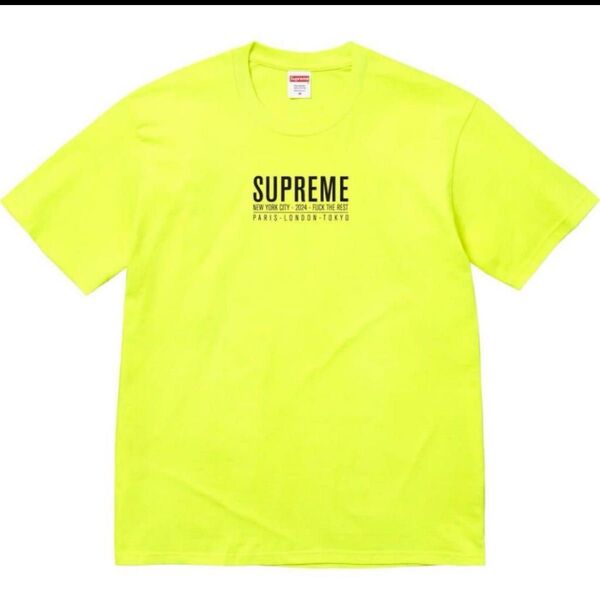 supreme 24ss paris tシャツ イエロー