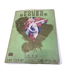 超希少 コレクター保管品 フォリーズ・ベルジェレスのオリジナルプログラム 1930