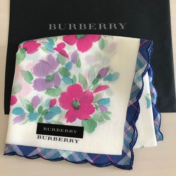 バーバリー BURBERRY ハンカチ 花柄