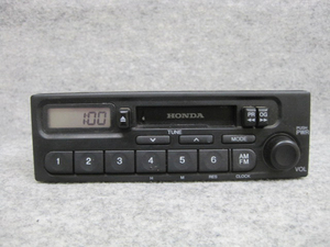 ホンダ純正 カセット テープ ラジオ オーディオ デッキ 39100-S2K-0030 PH-1617G-B AM FM 1DIN 0160258 4LT0