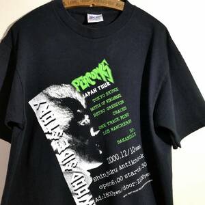 2000年12月10日 PEACOCKS JAPAN TOUR Tシャツ tokyo skunx battle of ninjamanz retro gression cracks サイコビリー ヴィンテージ USA製 M