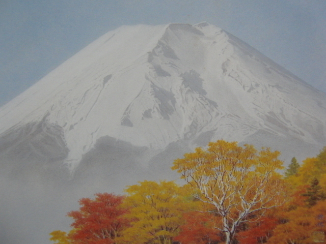 Tsubouchi Soumei [Fugaku Clear Autumn] Seltene Kunstbuchillustration, In guter Kondition, Nagelneu mit hochwertigem Rahmen, Kostenloser Versand, Japanischer Maler Landschaft, null, Malerei, Ölgemälde, Natur, Landschaftsmalerei