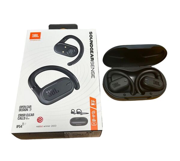 オープンイヤー完全ワイヤレスイヤホン JBL Soundgear Sense JBLSNDGEARSNSBLK Black