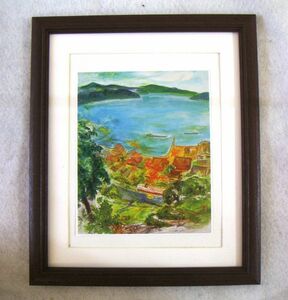 Art hand Auction ◆ Miyako Ikeda yendo al mar, Reproducción offset de Mountain Journey, marco de madera, compra inmediata ◆, Cuadro, Pintura al óleo, Naturaleza, Pintura de paisaje