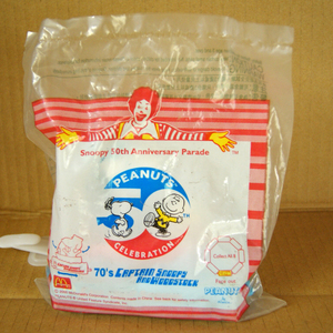  McDonald's happy комплект Snoopy [70's CAPTAIN SNOOPY AND WOODSTOCK] новый товар нераспечатанный Peanuts Snoopy 50th Anniversary Parade