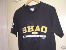 90s USA製 Reebok SHAQ ATTAQ Tシャツ M 黒 vintage old O'Neal シャキールオニール シャックアタック リーボック_画像1