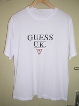 90s ゲス GUESS U.K 1996 デカロゴ Tシャツ 白 vintage old_画像2