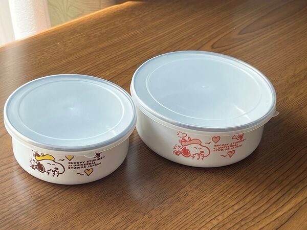 【未使用】スヌーピー保存容器 2個セット(非売品)