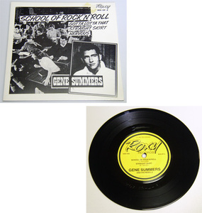 EP/ GENE SUMMERS - SCHOOL OF ROCK'N'ROLL / STRAIGHT SKIRT / GOTTA LOTTA THAT / NERVOUS / 50s,ロカビリー,FIFTIES,ROXY RECORDS,45rpm