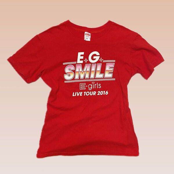 E-girls ライブ Tシャツ Mサイズ EG SMILE 2016
