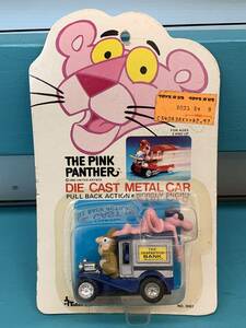 1982 год [THE PINK PANTHER* розовый * Panther ] литье под давлением * миникар *TALBOT TOYS* Crew zo-. часть *BANK Bank 