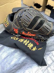 очень редкий Yomiuri Giants запад .. futoshi .. рука реальное использование перчатка ZETT Z Pro предметы снабжения
