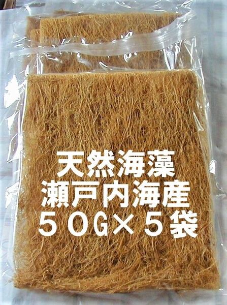 海産物 海藻 海草 天然海藻 瀬戸内海産 イギス いぎす 50G袋×5袋