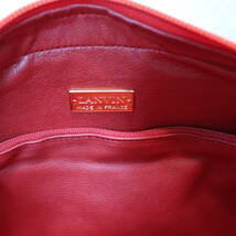 Lanvin LOGO LEATHER SHOULDER BAG MADE IN FRANCE/ランバンロゴレザーショルダーバッグ_画像9