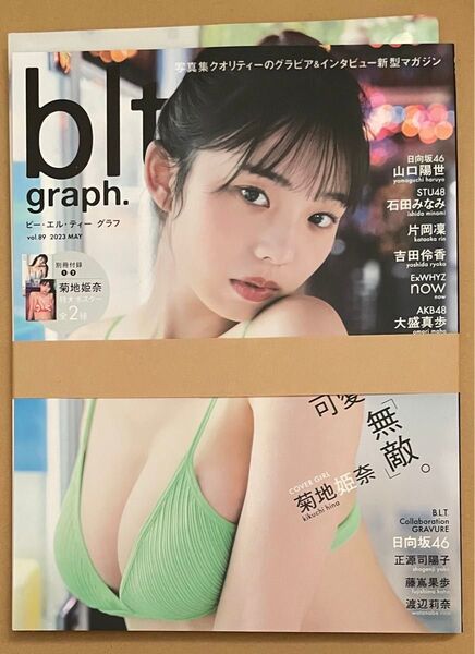 blt graph. vol.89 菊地姫奈 ポスター・限定クリアファイル付き 日向坂46 新品未使用