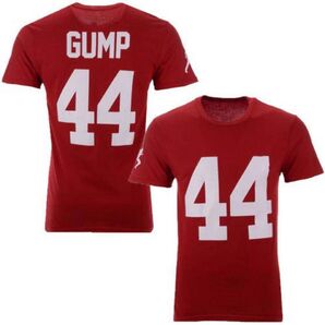 NFL フォレスト ガンプ "GUMP44"ロゴ入りTシャツ Sサイズ 赤