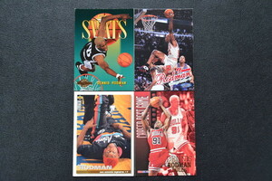 古いカード 4枚SET NBA デニス ロッドマン DENNIS RODMAN 検索用語→Aレター25g10内トレカトレーディングカード