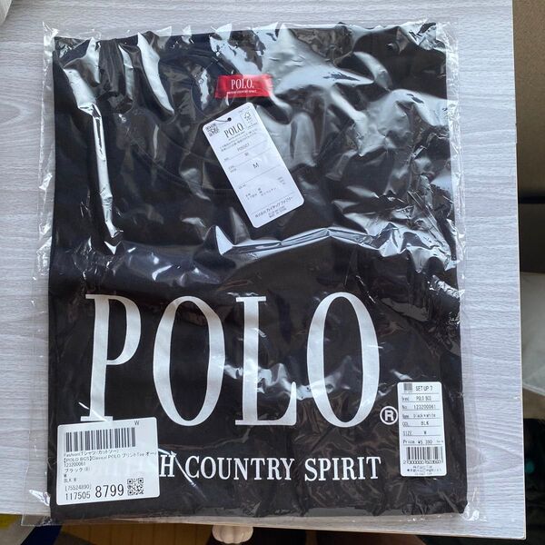 少し値段下げましたので是非どうぞ。POLOの半袖Tシャツ。袖口POLO刺繍あり。間違えて2枚購入し未使用。定価は¥5390お得。