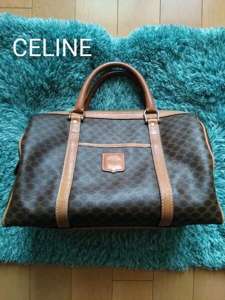 セリーヌ CELINE マカダム柄 ボストンバッグ