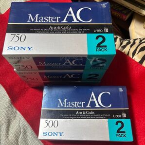 SONY βビデオテープ MasterAC L-500 二本L-750 6本 フィルムの破れありベータビデオカセット8本まとめ希少