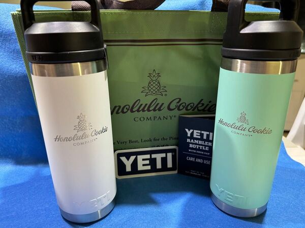 ホノルルクッキー 2本セット YETY ステンレスボトル 水筒 保冷 ホノルルクッキー袋一枚付き 未使用品