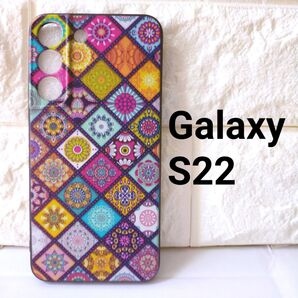 【残り1点】Galaxy S22 ケース カバー カラフルタイル