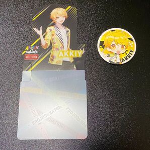 AMPTAK×COLORS グッズ あっきぃ コースター 缶バッジ