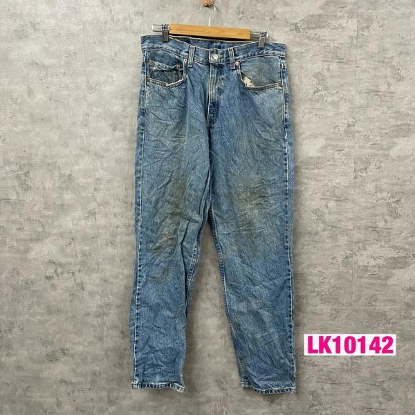 Levi's 550TM リーバイス デニムジーンズパンツ ブルー ジップフライ リラックス W33L32 実寸W32in 赤タブ 00550-4891 USA 古着 LK10142