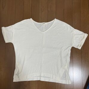 OZCO vネック オフホワイト オゾック 半袖カットソー