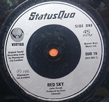 ☆STATUS QUO/RED SKY'1986UK VERTIGO 7INCH_画像3