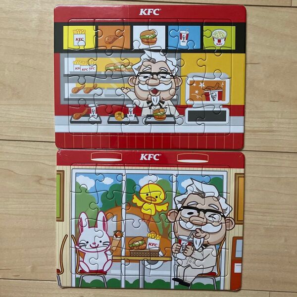新品 ケンタッキー ジグソーパズル セット