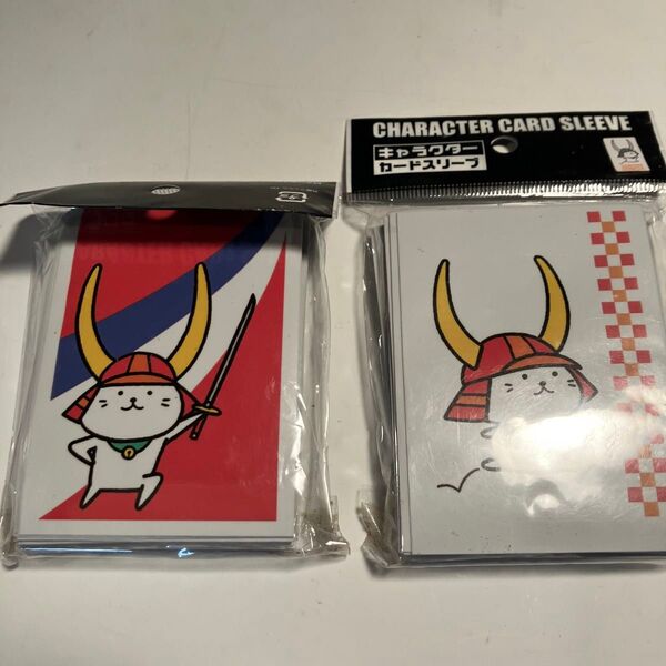 超希少品!未開封品!キャラクターカードスリーブ ひこにゃん (赤/青)(白)各1個