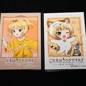 【フォトカード(ランダム)】シャロ(キービジュアル)&シャロ(ねこ) 2枚セット ご注文はうさぎですか?×カラオケまねきねこ