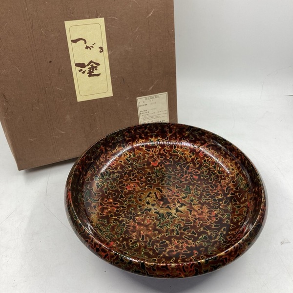 津軽塗 うるし塗装 和食器 食器 中皿 皿 漆器 菓子皿 青森県漆器協同組合連合会 ユリア樹脂 伝統工芸品★K2249T3