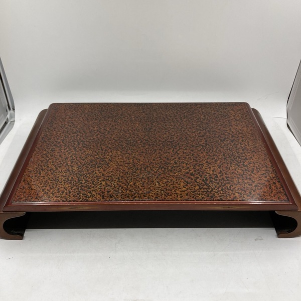 津軽塗 飾り台 花台 置物台 盆栽台 漆器 木製 茶道具 花瓶台★K2455Z