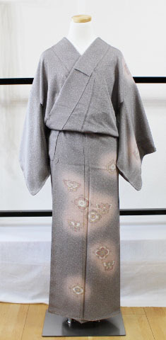新品・未使用 送料込み 正絹 たたき染 訪問着 未使用 地織生地 仕付け糸付き