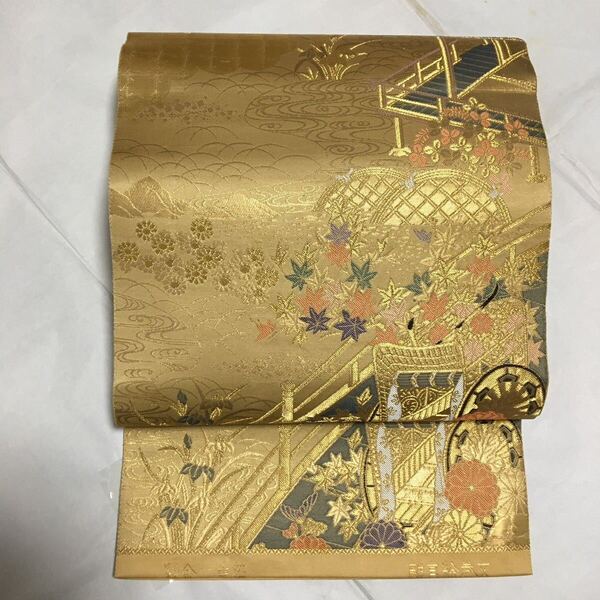 正絹 袋帯 西陣織 純金二重箔 高級呉服 秀品