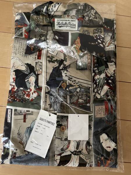 本物 新品未使用 wacko maria 無惨絵アロハシャツ XL ワコマリア 長袖 LS