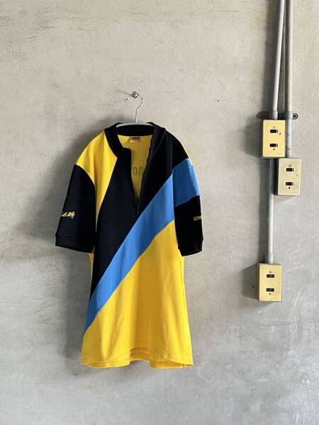70s 70.年代 80s 80年代 西ドイツ GONSO ビンテージ サイクリング シャツ ウェア レア ユーロ ジャージ 古着 EURO 自転車 ロードバイク