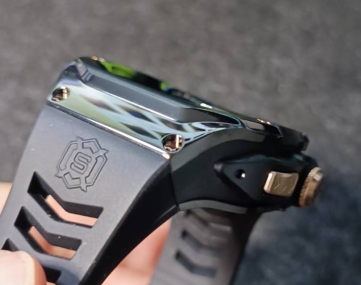 メタル黒 RG 49mm apple watch ultra ultra2 アップルウォッチウルトラ メタル ケース ステンレス カスタム Y24 ゴールデンコンセプト