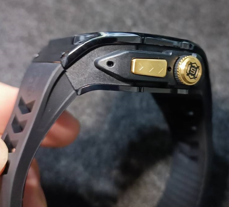 メタル黒 RG 49mm apple watch ultra ultra2 アップルウォッチウルトラ メタル ケース ステンレス カスタム Y24 ゴールデンコンセプト
